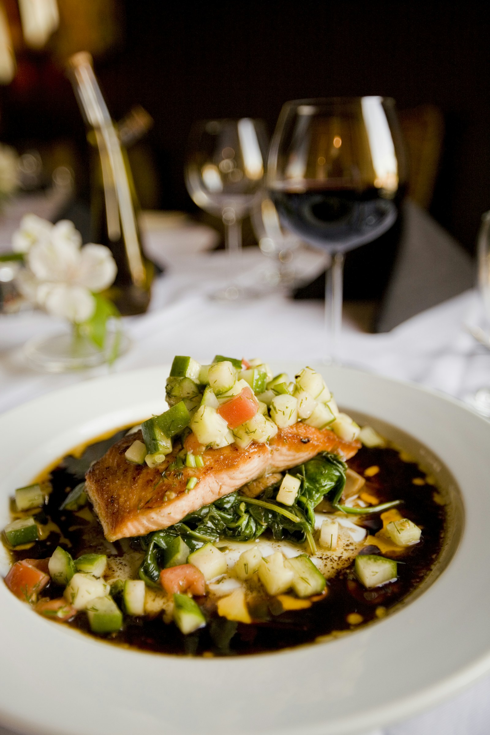 Salmon cooking